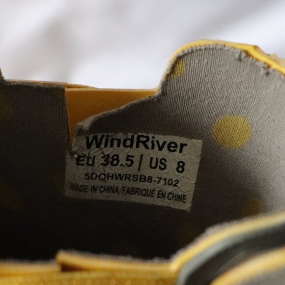 Wind River Womens Yellow Sz 8 Pull On Lace Up Rubber Waterproof Rain Boots - Picture 8 of 9